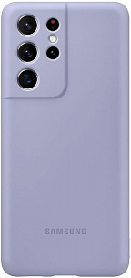 Silicone Cover для Samsung S21 Ultra (фиолетовый)